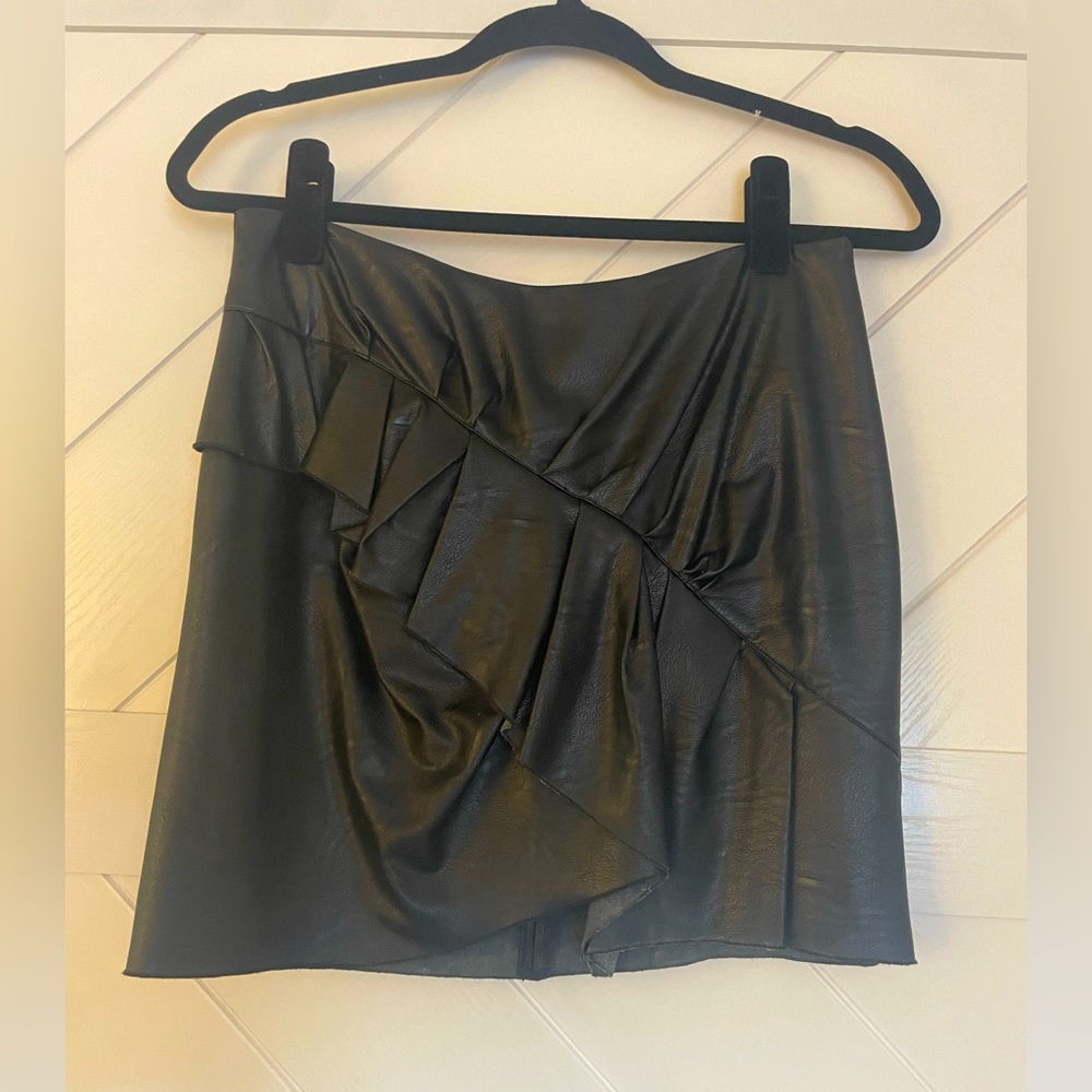Etoile by Isabel Marant • Leather Layered Skirt